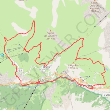 Trophée de la Meije GPS track, route, trail