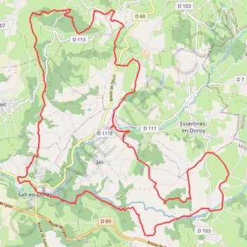 Salt-en-Donzy GPS track, route, trail