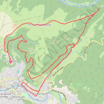 Ornans et la Vallée de la Loue - La Courbet GPS track, route, trail