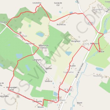 La randonnée des deux églises de Saint-Vivien et Saint-Eutrope - Pays du Dropt GPS track, route, trail