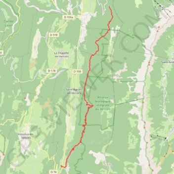 Rousset - Roybon GPS track, route, trail