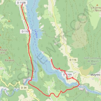 Les passerelles himalayennes GPS track, route, trail