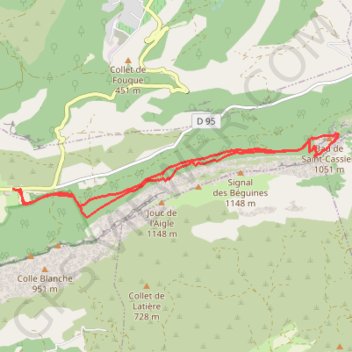 La Sainte Baume Le Paradis GPS track, route, trail