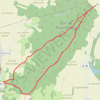 Circuit du Bois Village - Gury GPS track, route, trail