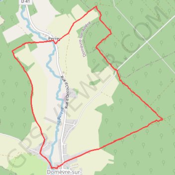 Circuit de Domèvre-sur-Avière GPS track, route, trail