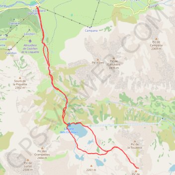 Pic de Tracens GPS track, route, trail