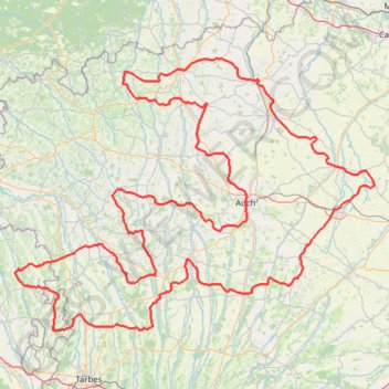 GE00 Tour du Gers - 496kms-15892016 GPS track, route, trail