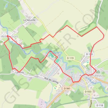 Le Lannoy GPS track, route, trail
