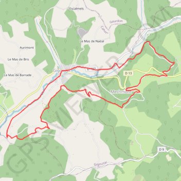 Gigouzac Mechmont GPS track, route, trail
