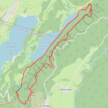 Lac le Grand Maclu - Pic de l'Aigle GPS track, route, trail