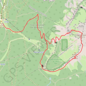 Chamechaude GPS track, route, trail