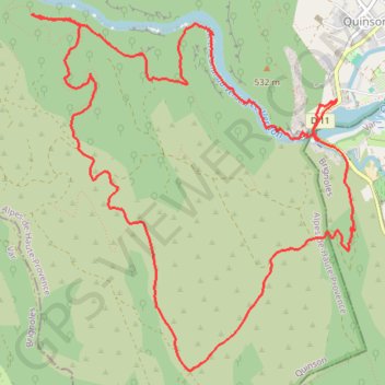 QUINSON LE VERDON GPS track, route, trail