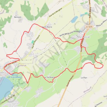 Pays Voironnais - Circuit de la Roselière GPS track, route, trail