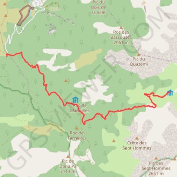 Pic et tour du Canigou GPS track, route, trail