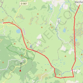 Du Royal-Aubrac à Marchastel GPS track, route, trail