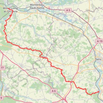 GRP du Lunain GPS track, route, trail