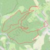 Par monts et vaux à l'ouest d'Enchenberg GPS track, route, trail