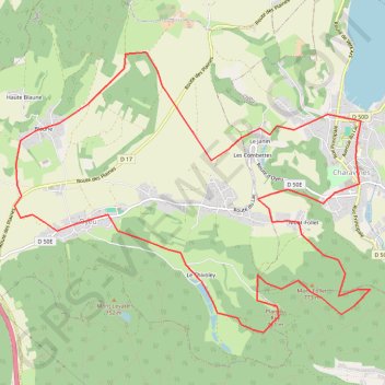 Oyeu Thivolet GPS track, route, trail