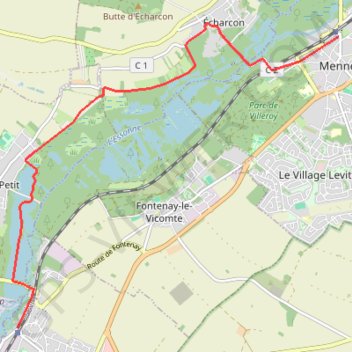 Mennecy Ballancourt GPS track, route, trail