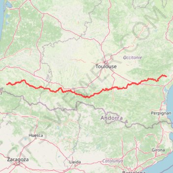 Voie du Piémont GPS track, route, trail