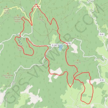 Les Routes Forestières des Monts de la Madeleine GPS track, route, trail