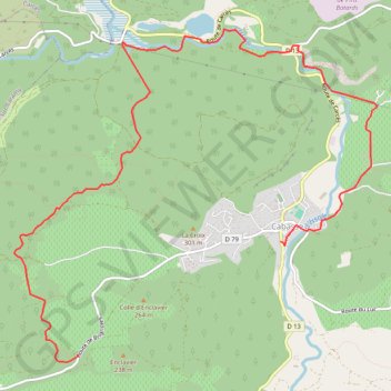 Cabasse-Canal forcé de Carces à Carnoules GPS track, route, trail