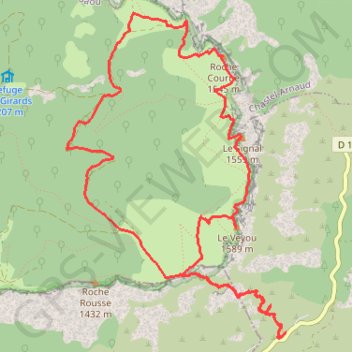 3 becs par le pas de Siara GPS track, route, trail