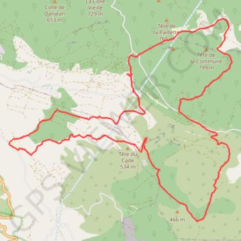 Boucle Limate et vallon de l'Oure GPS track, route, trail