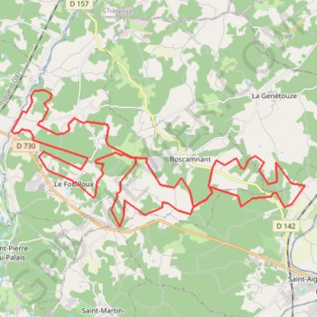 50 kms VTT depuis Le Fouilloux GPS track, route, trail