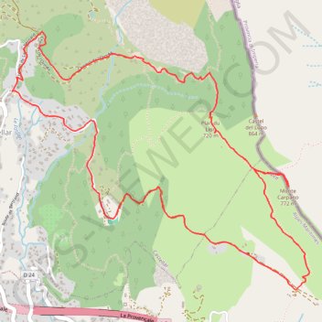 Boucle Castellar Mont Carpano GPS track, route, trail