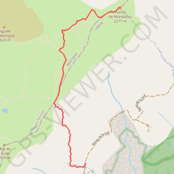 Pointe de Mandallaz (Bornes - Aravis) GPS track, route, trail