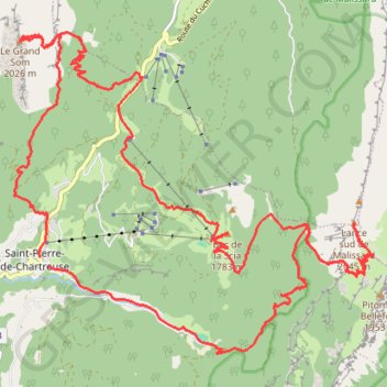 Grand Som La Scia Lances de Malissard GPS track, route, trail