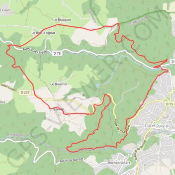 Sanssouci-Chazeron-prades_11km2018-03-13 GPS track, route, trail