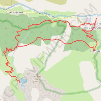 Lacs de Pétarel GPS track, route, trail