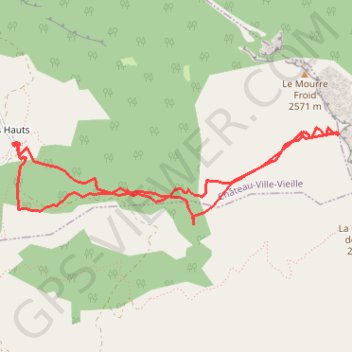 Crete de mourre froid GPS track, route, trail