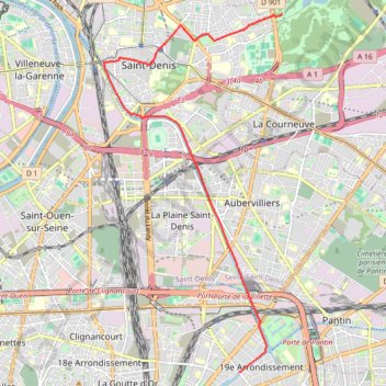 Paris - Parc Georges Valbon GPS track, route, trail