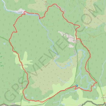Lavail - Tour de la Massane GPS track, route, trail