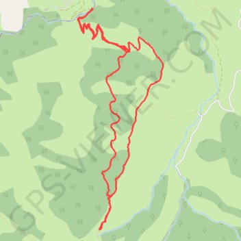 Crêtes du Malbey et Uhalzaguy depuis le fond d'Estérenguibel GPS track, route, trail