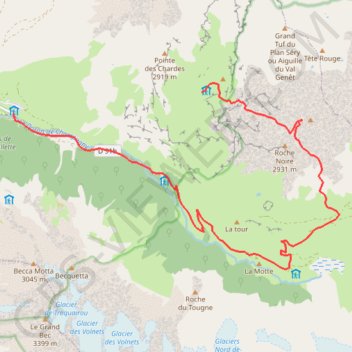 Pointe de la Vallaisonnay GPS track, route, trail