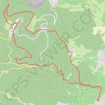 Barr - Mont Sainte-Odile GPS track, route, trail