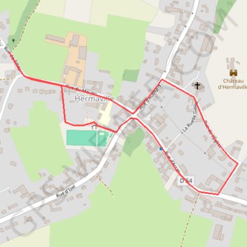 Circuit des porches - Hermaville GPS track, route, trail