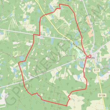 Etangs et Forêts Sologne Sennely GPS track, route, trail