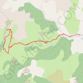 La Cluse Col de Plate Contier GPS track, route, trail