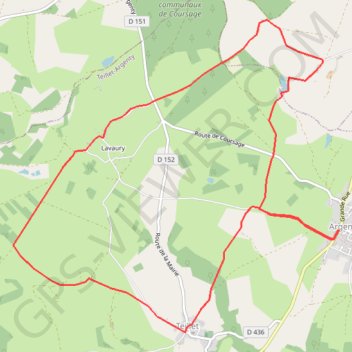 Argenty 12km GPS track, route, trail
