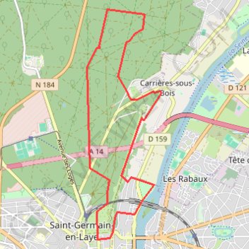 Forêt de Saint Germain en Laye GPS track, route, trail
