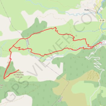 Montagne de Mayola GPS track, route, trail