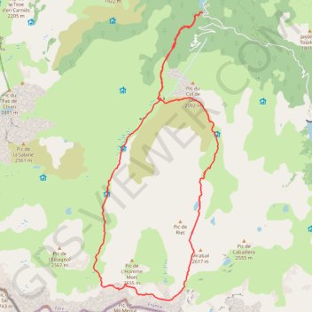Balade en vallée d'Aston GPS track, route, trail