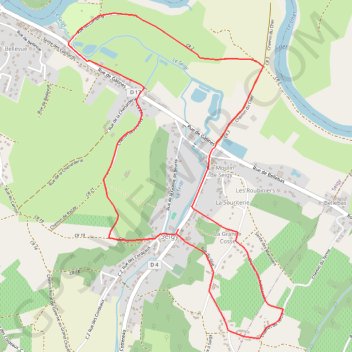 Entre coteaux et vallée - Seigy GPS track, route, trail