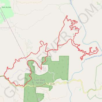 Big South Fork MTB Loop GPS track, route, trail