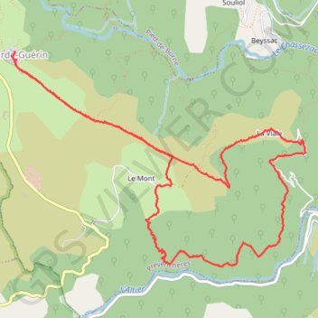 La Viale - Garde Guerin GPS track, route, trail